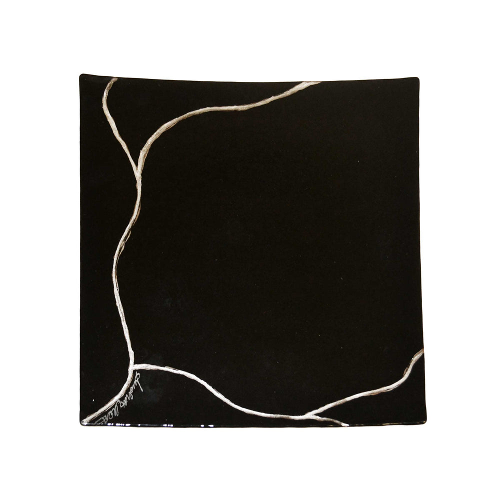 Murano Glass Square Tray KINTSUGI by D.i. Più Andretto Design 02