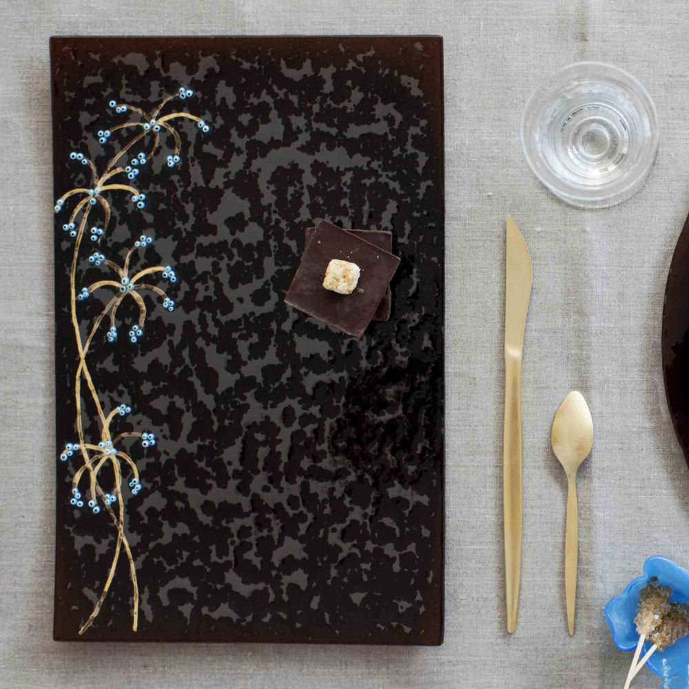 Murano Glass Tray ORIENTE Brown by D.i. Più Andretto Design 02