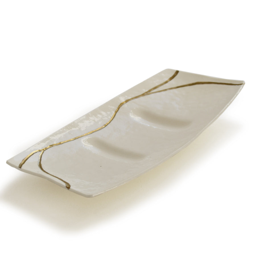 Murano Glass Sushi Tray KINTSUGI by D.i. Più Andretto Design 01