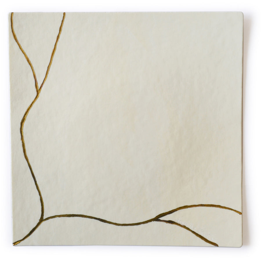 Murano Glass Square Tray KINTSUGI by D.i. Più Andretto Design 01