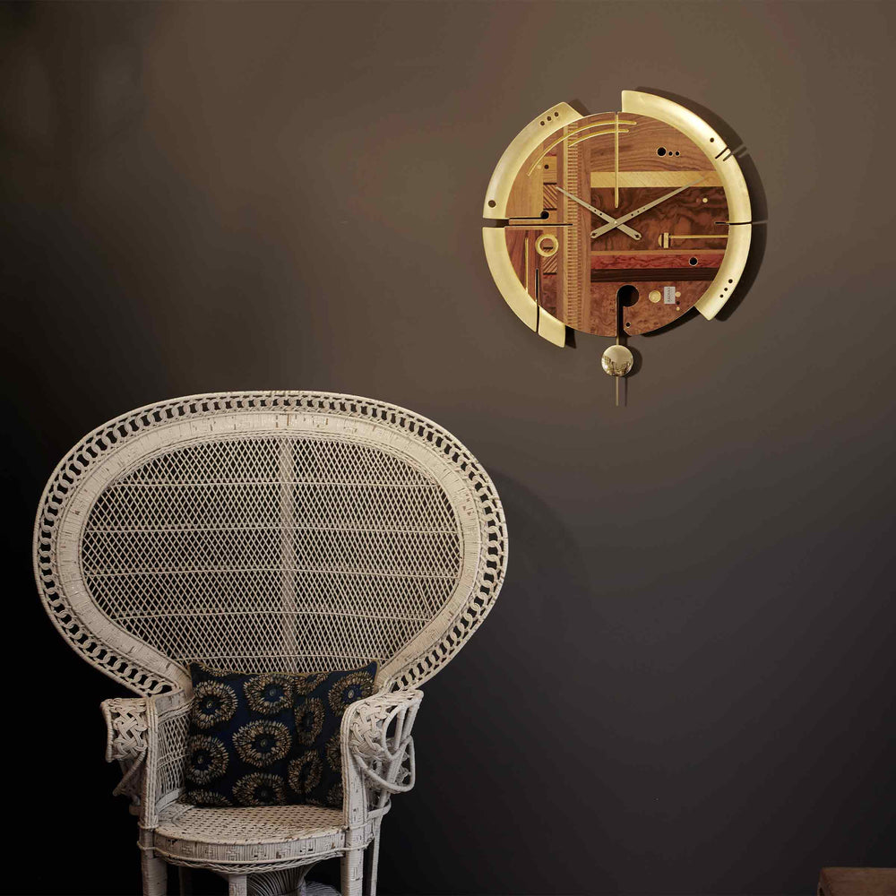 Wall Clock SAMADA Gold Plated 02