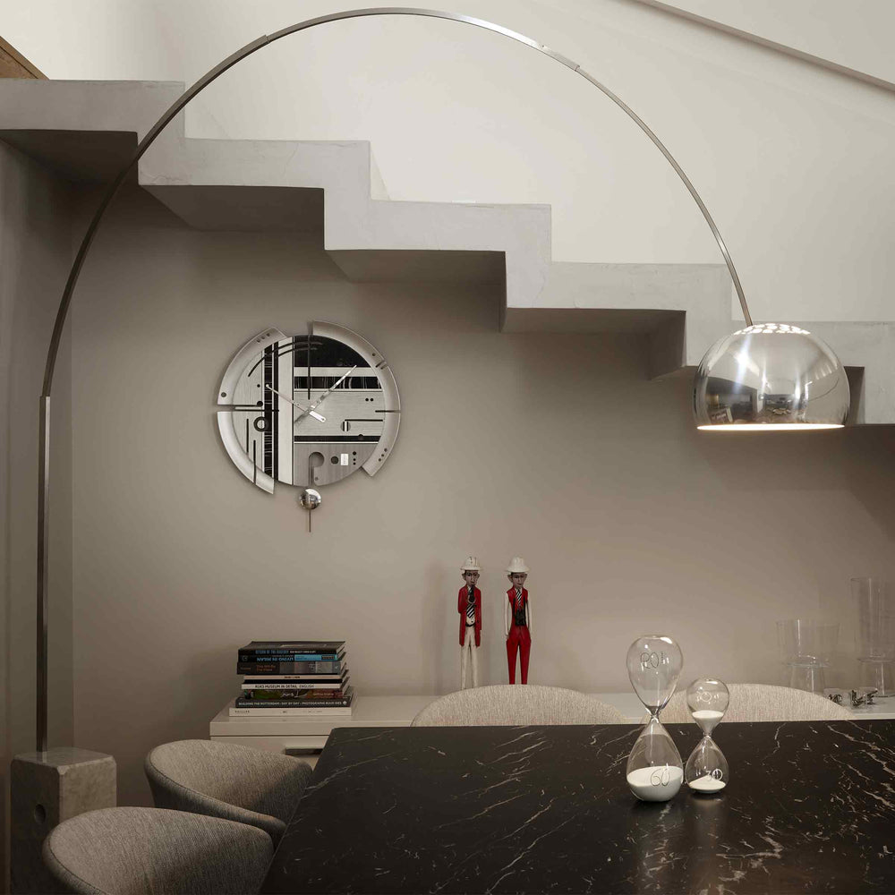 Wall Clock SAMADA Silver Plated 02