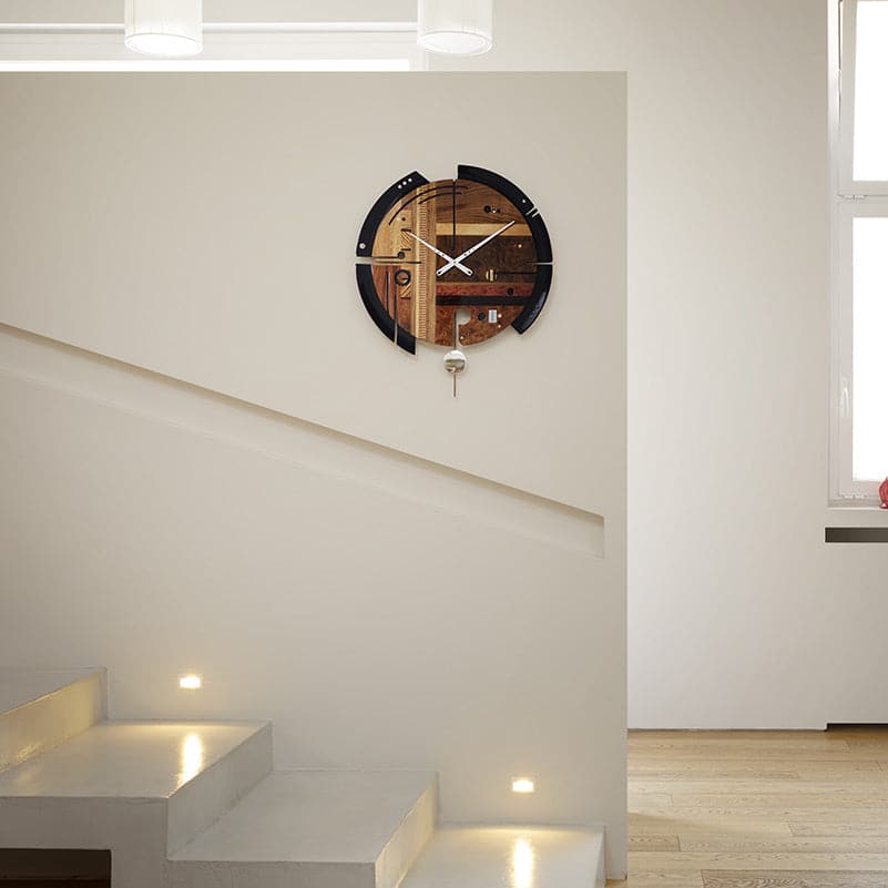 Wall Clock SAMADA Brown 02