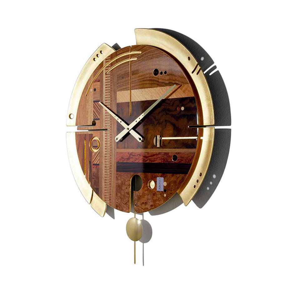 Wall Clock SAMADA Gold Plated 01